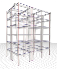 Εικόνα 6.4.2-3: 2<sup>η</sup> ιδιομορφή: Tx=0.639 sec, Cx=70.5%, Cy=6.6%