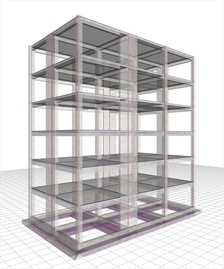 Εικόνα 6.4.2-11: Διπλό τοιχωματικό στατικό σύστημα κατά X, Τοιχωματικό στατικό σύστημα κατά Y,  q=3.00