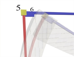 Εικόνα 3.1.3-3: Λεπτομέρεια παραμορφωμένου φορέα<br/>