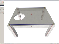 Εικόνα 3.3.5-1: Η πλάκα με οπή προσομοιώνεται είτε με ακρί-βεια ως διάφραγμα, χρησιμοποιώντας περασμένα στοιχεία, είτε προσεγγιστικά, με τις κατάλληλες παραδοχές, π.χ. αγνόηση της διαφραγματικής της λειτουργίας.