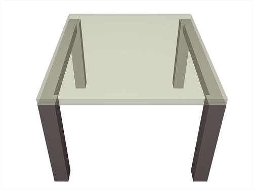 Η αμφιέρειστη πλάκα πατάει σε δύο δοκούς.