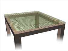 Η τετραέρειστη πλάκα Π1, πατάει στις τέσσερεις δοκούς<br/><μελέτη: slabs20>