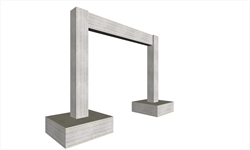 Δίστηλο πλαίσιο με κεντρικά πέδιλα<br/><μελέτη: foundation110>